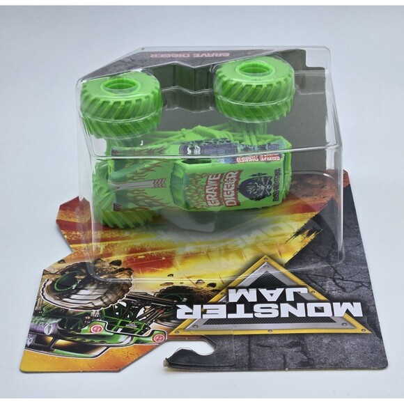 Spin Master Monster Jam Grave Digger 2025 Series 1 Neon Green 1:64 Diecast Truck - Picture 4 of 8
